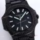 High Quality Replica Iced Out Patek Philippe Nautilus Black Diamonds Automatic Watches 40mm (2)_th.jpg